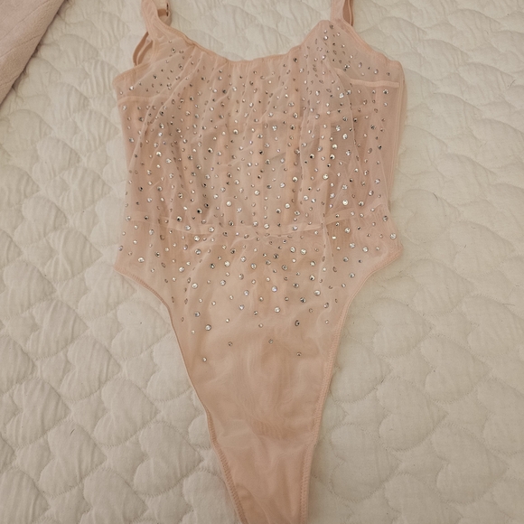 Vitoria's SecretVERY SEXYSugar Coated Rhinestone WickedCorset Teddy - Picture 2 of 11